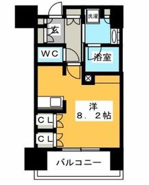 ベルデ茗荷谷 202 間取り図