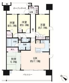 東京フロントコート 7階 間取り図