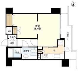 フリーディオ広尾南 8階 間取り図