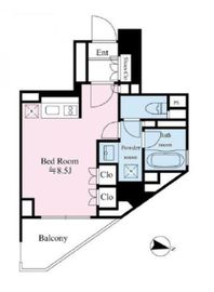 リテラス広尾 301 間取り図