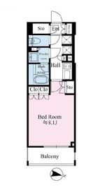 リテラス広尾 402 間取り図