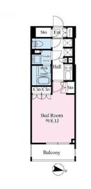 リテラス広尾 502 間取り図