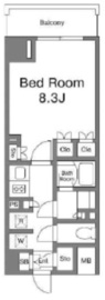 リテラス広尾 101 間取り図