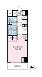 リテラス広尾 203 間取り図