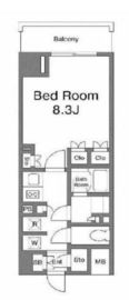 リテラス広尾 303 間取り図