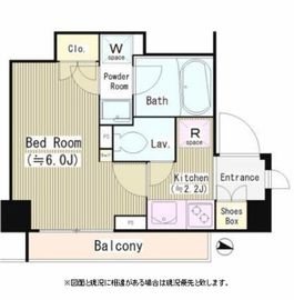 マノワール西麻布 202 間取り図