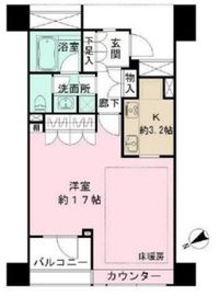 ハウスコート築地 4階 間取り図