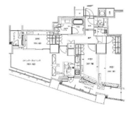 ザ・パークハウス西新宿タワー60 24階 間取り図