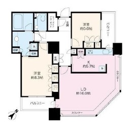 銀座タワー 18階 間取り図