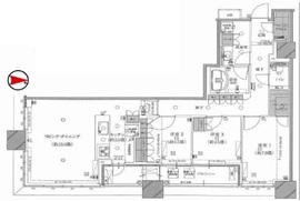 ザ・湾岸タワーレックスガーデン 14階 間取り図