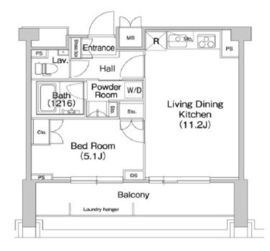 コンフォリア駒場 410 間取り図