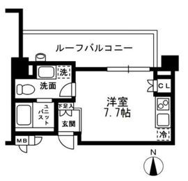 レジディア中落合 A702 間取り図