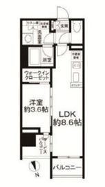 ディヴレ神楽坂 5階 間取り図