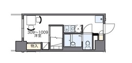 レオパレスFlat八重洲 509 間取り図