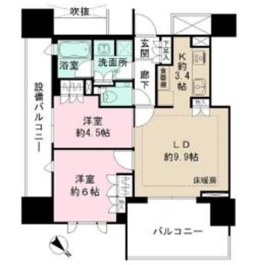 ザ・パークハウス千代田麹町 14階 間取り図