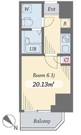 ダイヤモンドタワー西小山 1203 間取り図