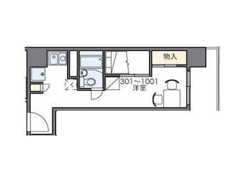 ドレッセ目黒インプレスタワー 601 間取り図