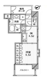 ライオンズシティ白金高輪 807 間取り図