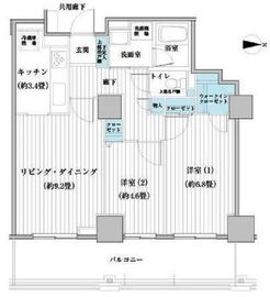 ベルタワー 606 間取り図