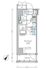 アーバネックス旗の台 305 間取り図