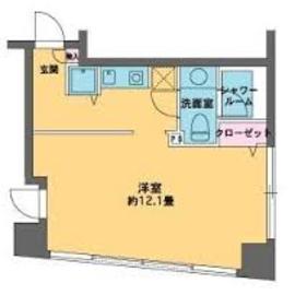 カスタリア水天宮2 1004 間取り図