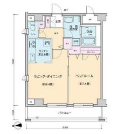 プロッシモ新宿 503 間取り図