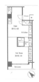 ロジェ二番町 7階 間取り図