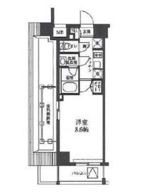 S-RESIDENCE清澄白河 (エスレジデンス清澄白河) 803 間取り図