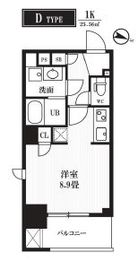 PEAKS神田 202 間取り図