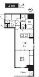 PEAKS神田 405 間取り図