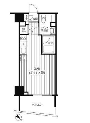 Ti-HIGASHIAZABU 306 間取り図