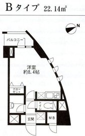 レジディア東品川 501 間取り図