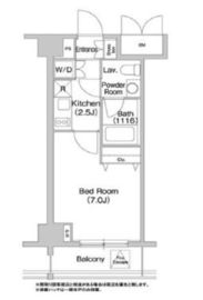 コンフォリア豊洲 222 間取り図