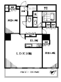 ザ・パークハウス西新宿タワー60 38階 間取り図