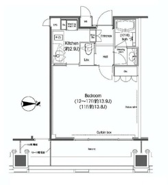 品川グラスレジデンス 1104 間取り図