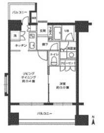 カスタリア森下 504 間取り図