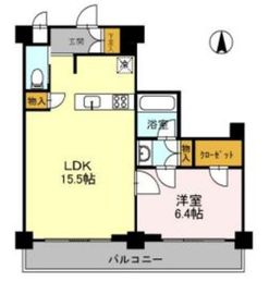 カスタリア目黒鷹番 603 間取り図