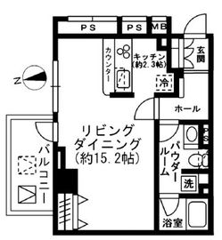 レジディア四谷三丁目 601 間取り図