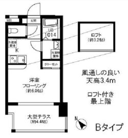 ベルア三宿 1102 間取り図