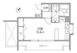 ルクレ森下レジデンス 401 間取り図