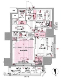 ウィルローズ市谷柳町 11階 間取り図