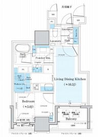 ミレアコート銀座プレミア 304 間取り図