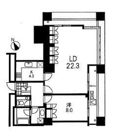 グランパークハイツ 2801 間取り図