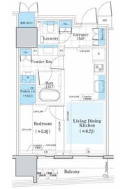 ミレアコート銀座プレミア 402 間取り図