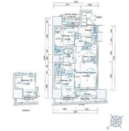 ミレアコート銀座プレミア 701 間取り図