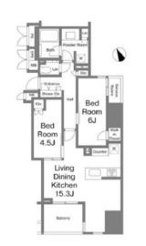 ミレアコート銀座プレミア 505 間取り図