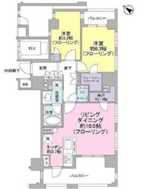 ブランズ市谷砂土原 1階 間取り図