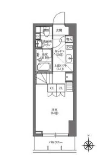 プライムフォレシタ 203 間取り図