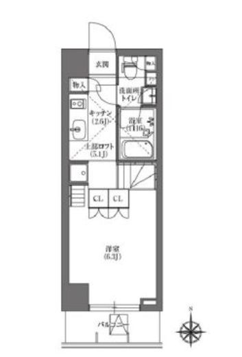 プライムフォレシタ 204 間取り図