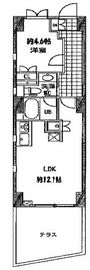 パシフィックコート中延 102 間取り図